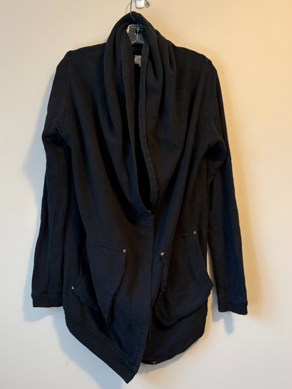 Aritzia Wilfred Rousseau Studded Slouchy Sweatshirt Cardigan Medium M